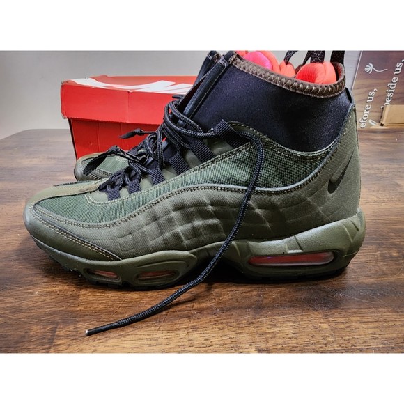 Nike Air Max 95 Sneakerboot Dark Loden Olive Green 806809-300 Men\'s Size 8.5 NWB main image 9